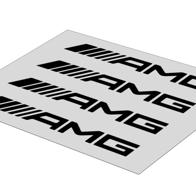 4Pcs Car Door Handle Stickers Tire Rear View Mirror Decals For Mercedes Benz AMG GLE GLS GLC CLA GLB ML C500 C200 C300 W204 W206 W205 W212 W203