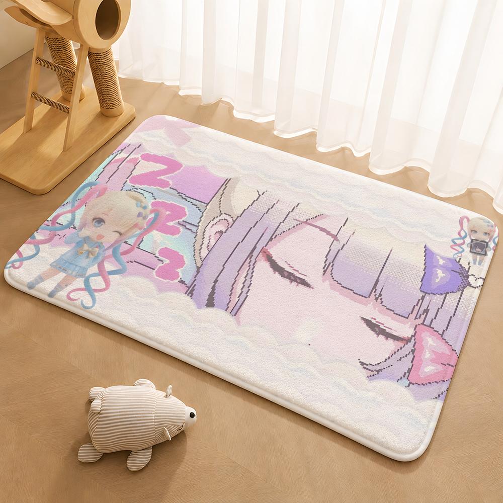 Needy Streamer Overload Floor Mat Floor Mat Soft Flannel Non-Slip Door  Rug for Living Room