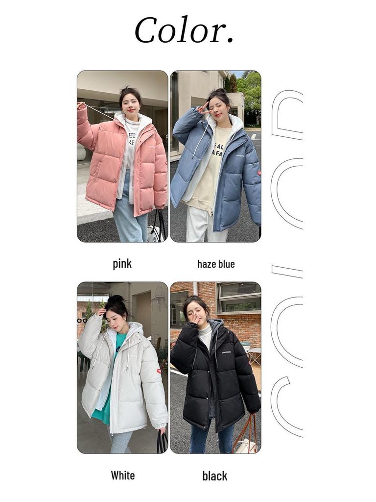 Women's Fashionable Casual Short Down Cotton Jacket - 2025 Winter Loose Plus Size Coat