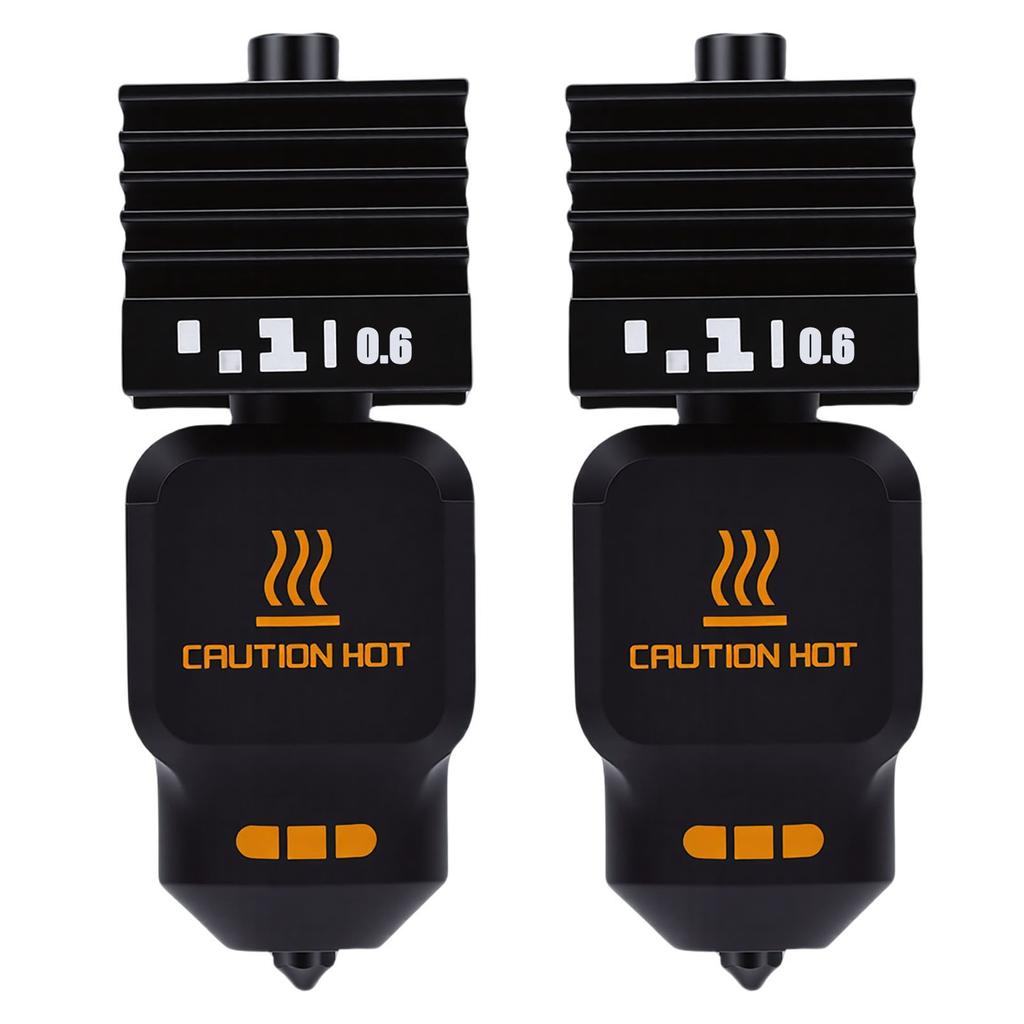 2Pcs 3D Printer Hotend Kit Fit for Bambu Lab P2S H2D H2S H2C 0.6mm with 4Pcs Silicone Socks Extruder Accessories