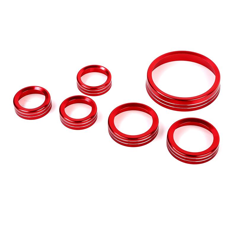 

6Pcs/Set Car Modified Air Conditioner Headlight Switch Knob Fit For Ford Bronco 2024+ Car Drive Trailer Gear Switch Knob Cover