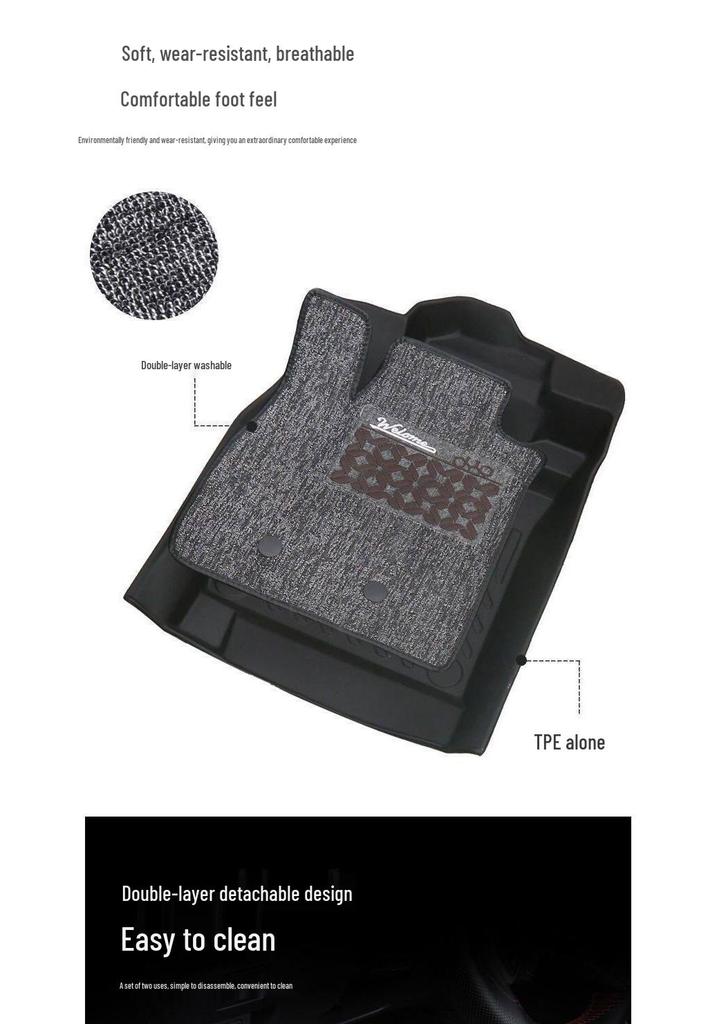 Full Surround TPE Car Floor Mats for MG MG3 (2010-2016 Models)