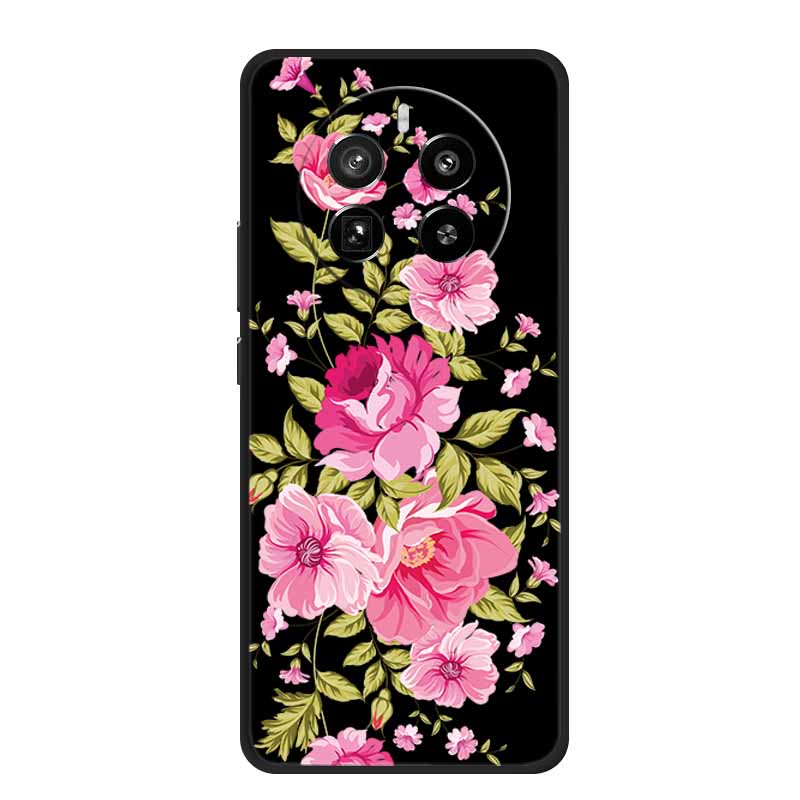 Funda For Honor Magic7 Pro Case Cute Cartoon Black Silicone Soft Phone Cases For Honor Magic 7 Pro Back Cover Case 7Pro Coque