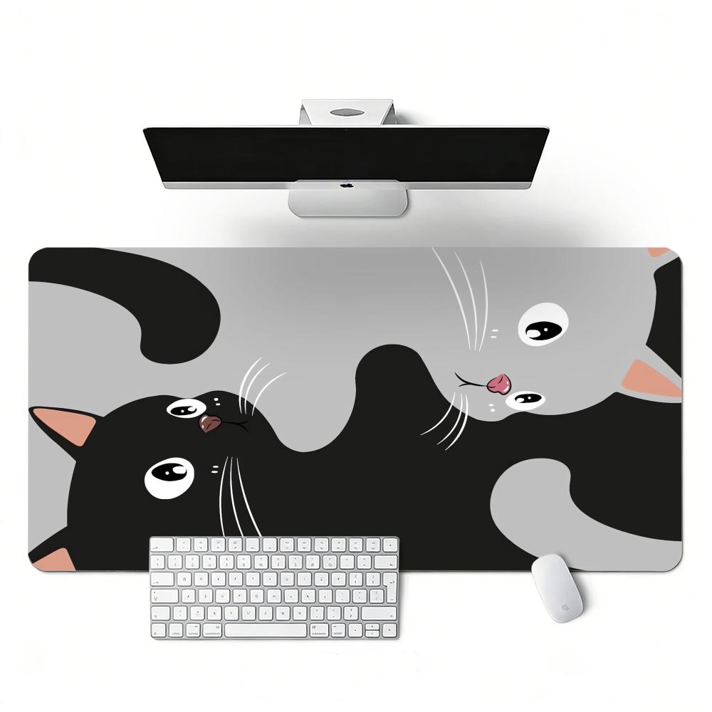 Katzenmuster Extra Großes Gaming-Mauspad Rutschfeste Kante Tastaturteppich XXL Schreibtisch-Mauspad Laptops Gaming-Schreibtischmatte x