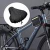 1Pc Bicycle Saddle Rain Cover with Drawstring Sun Protection Mountain Bike Road Bike Universal Cushion Waterproof Dust Cover