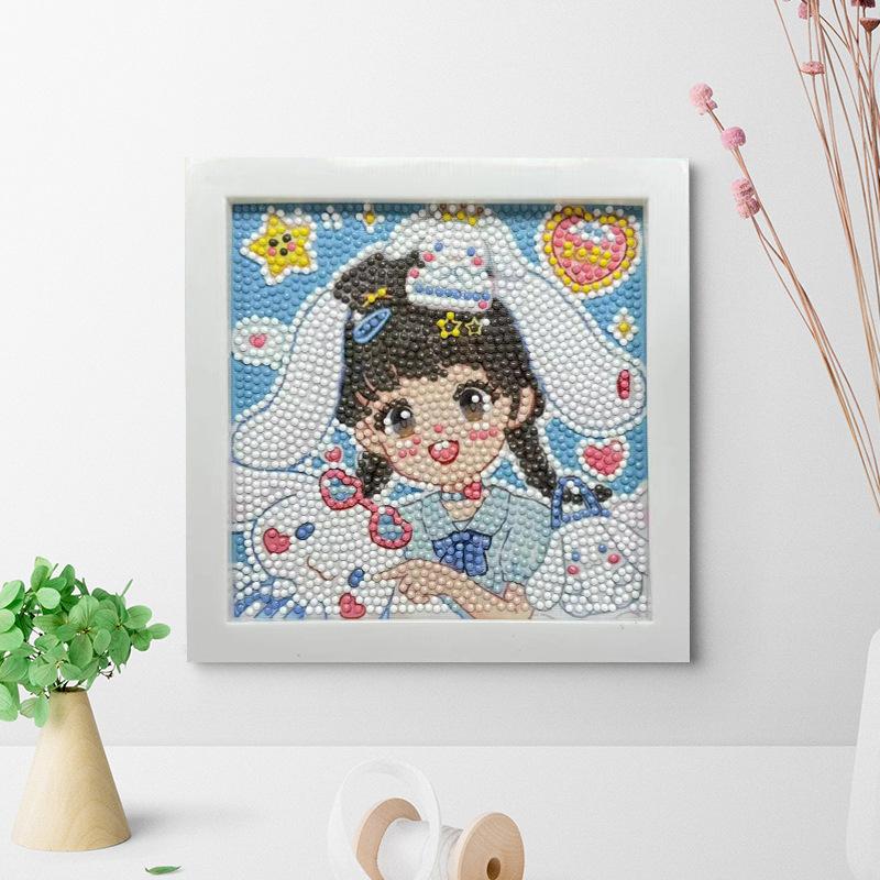 Free Shipping/Cartoon Diamond Painting Children'S Gift Handmade Cross Stitch Framed Diy Bedroom Sticker