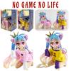 New No Game No Life Anime Figure Desktop Cute Cat Ear Shiro Action Figure Room Decorations PVC Adult Collection Model Doll Toys