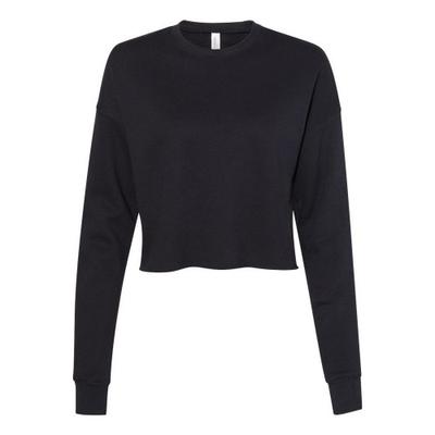 Bella + Canvas Womens/Ladies Fleece Crew Neck Crop Top