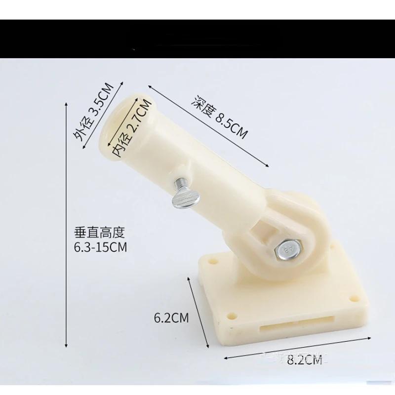 Suporte de mastro de bandeira de parede em liga de alumínio para auditório ao ar livre, postes de luz de parede, suporte de bandeira, base de montagem com acessórios