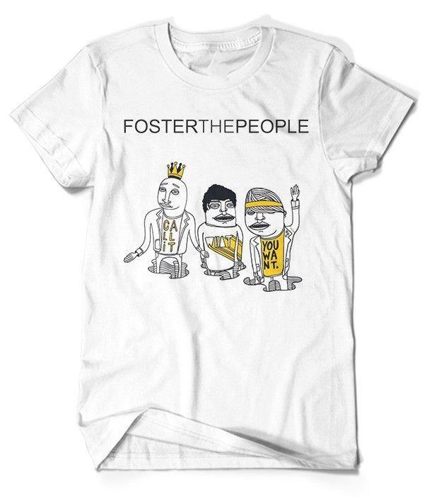 Hot New Foster The People Band Cotton S5XL White Shirt HL085 Unisex T-Shirt M