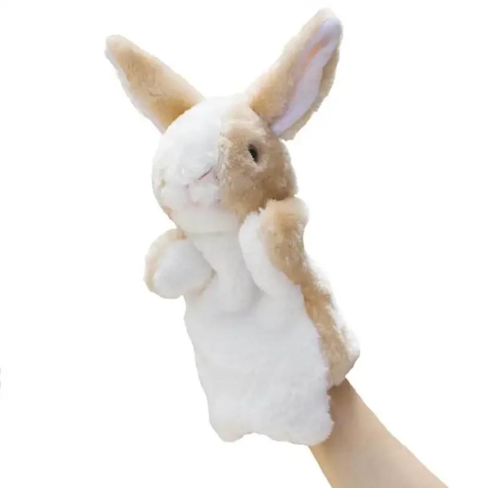 25cm Cute Animals Hand Puppet Plush Fidget Toys Kawaii Stuffed Dolls Lion Elephant Dinosaur Monkey Simulator Game Children Gifts
