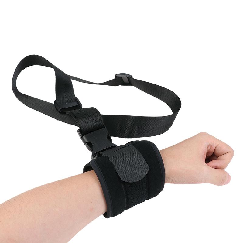 Medical Limbs Restraint Strap Bedridden Elderly Patient Protection Black Durable Wrist Ankle Fixator Tie Down Belt