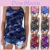 Stylish Women's Ladies Sleeveless Camo Vest Tops With Breathable Fabric For Summer