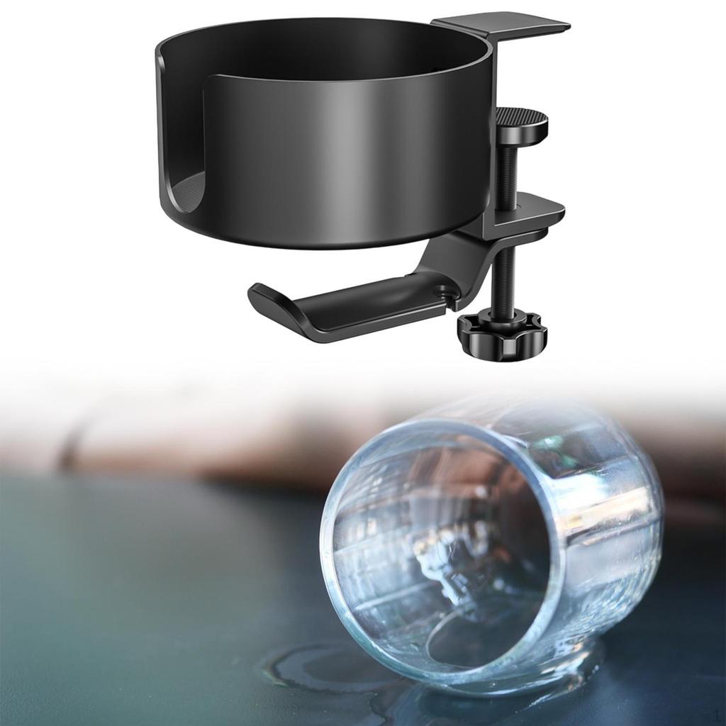 Desk Cup Holder ,Headphone Hanger for Earphone Stand, Sturdy, Headset Rack, Headphone