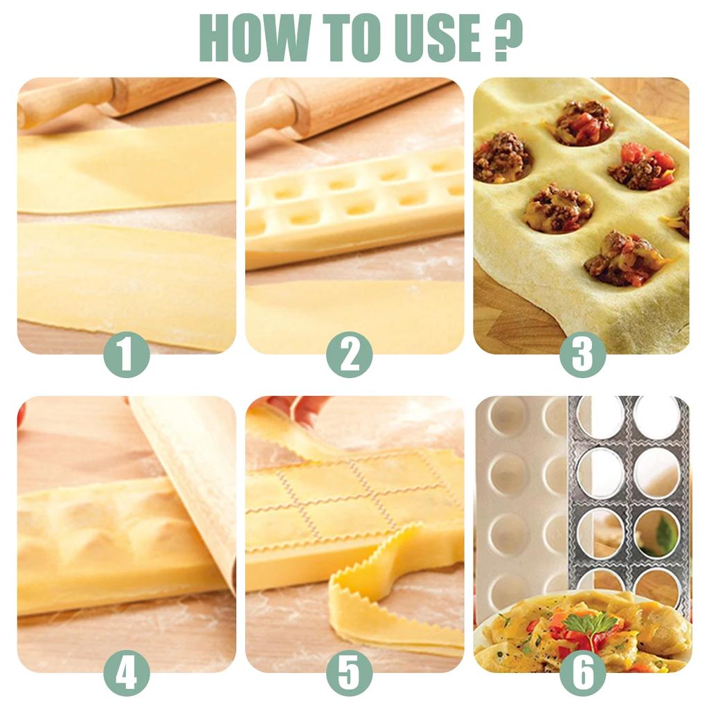 Maszynka do Ravioli Forma do Ravioli Włoska Forma do Pierogów Pelmeni Maszynka do Ravioli Prasa Narzędzie do Wycinania Ciasta Prasa do Pasty Maszynka do Pierogów z Mięsem