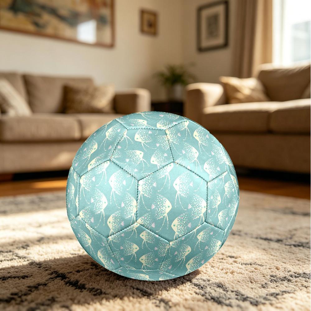1PC Oceanic Bubbles Soccer Ball Size 5 Football Machine Sewn Indoor/Outdoor Universal Football Gift W109