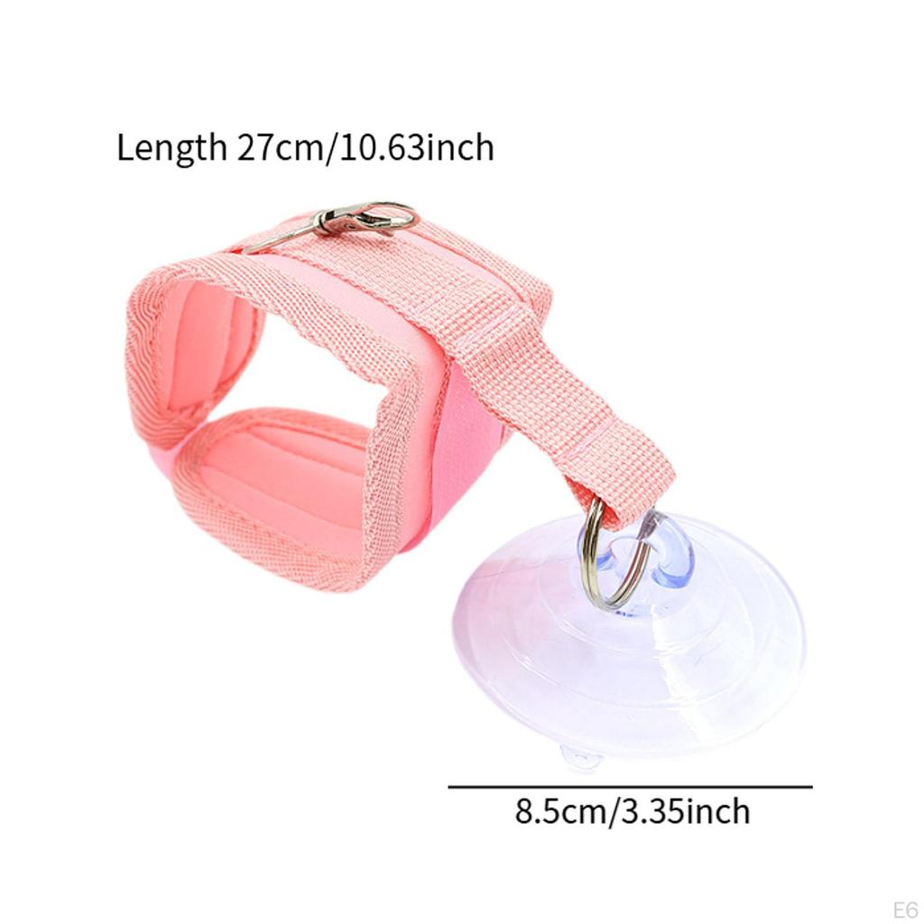 Pet Bathing Suction Cup Strap Portable Adjustable Lightweight Soft Bath Fixer Leash for