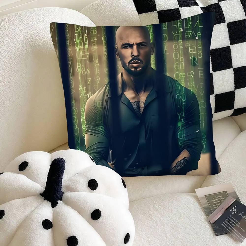 Art And A-Andrew Tate Pillow Case Square Pillow Bedroom Sofa Leisure Comfort Cushion Car Home Decoration