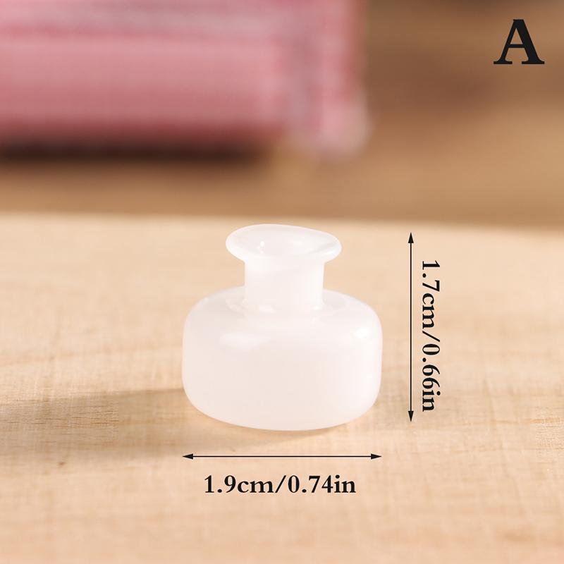 24 Styles 1/12 Lovely Miniature Dollhouse Glass Vase Mini Flower Vase for Doll House Furniture Decoration Accessories