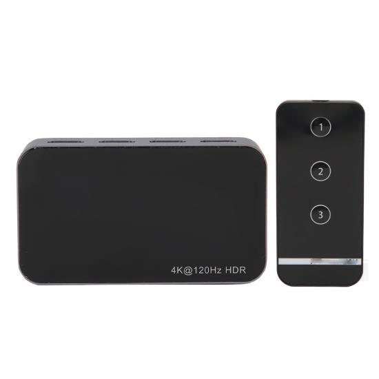 

Коммутатор мультимедийного интерфейса HD 3 в 1 3 в 1 8K на 60 Гц 4K на 144 Гц Видеокоммутатор HDR с ИК-пультом дистанционного управления