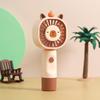 Handheld Fan Multi-Speed Adjustable Capybara Design Quiet Operation USB Rechargeable Portable Cooling Fan