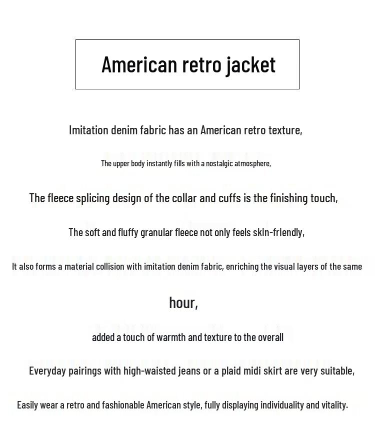 Betu Women's Color-block Faux Denim Padded Jacket 2510T28