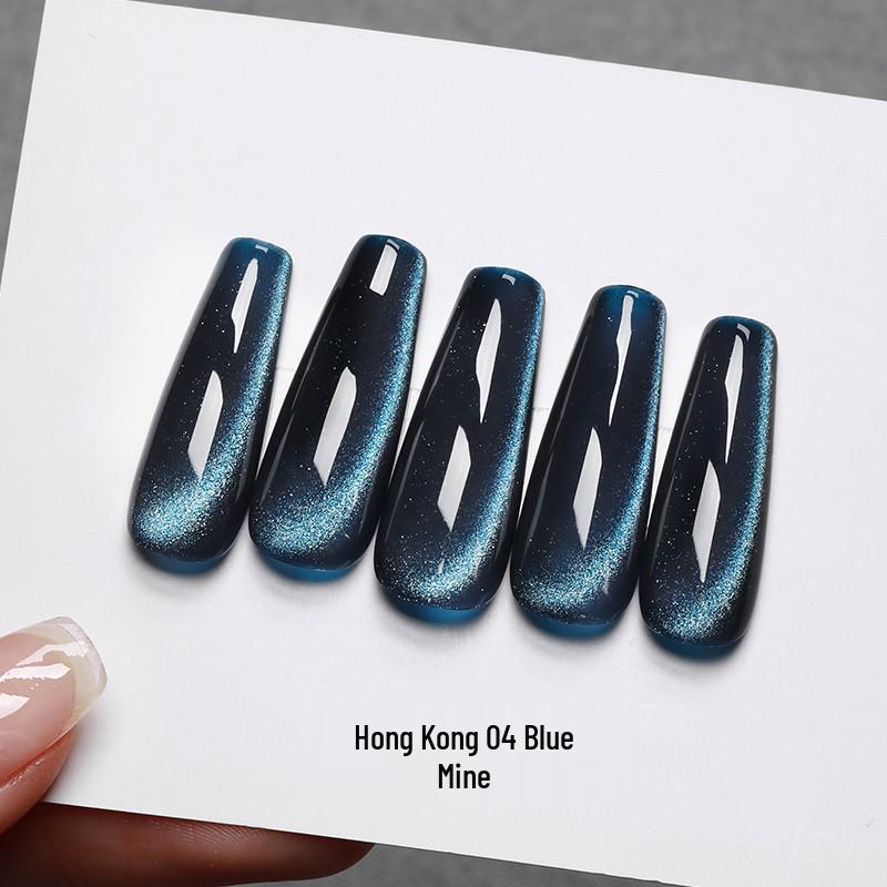 

Гель-лак для ногтей «Кошачий глаз» Изумрудный лед: Зеленый Мельбурнский Кристалл, Прозрачный, Модный цвет 2025 года для маникюра