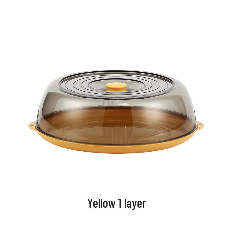 Insulated Multilayer Transparent Food Warmer Cover - Dustproof & Insectproof for Home Dining Table