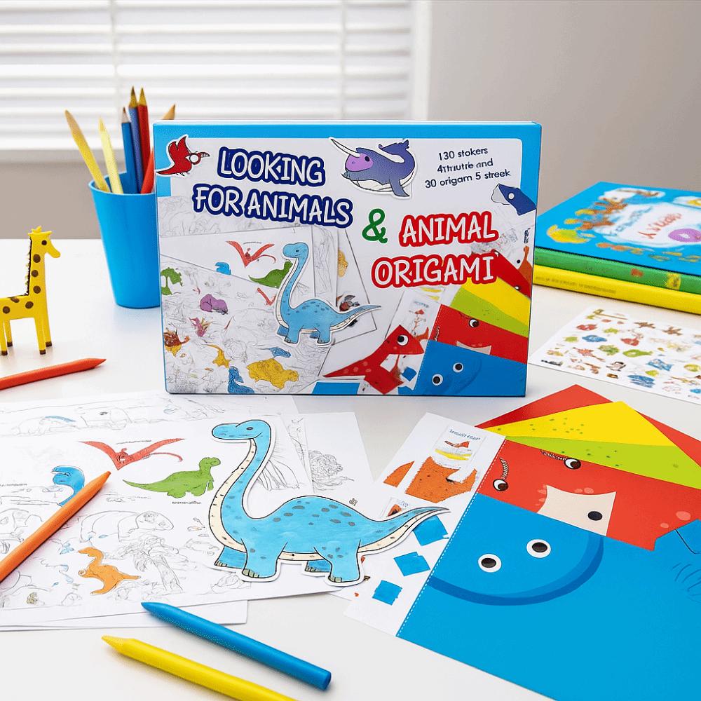 Creative Search Find Sticker Book Funny Digital Sticker Book 3D Origami Books Early Education