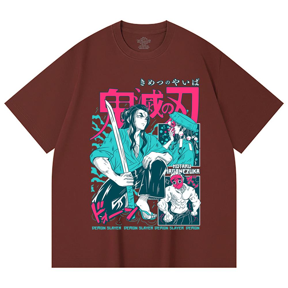 230 Gsm 100% Cotton Demon Slayer V94 Haganezuka Print Unisex Heavy Cotton T Shirt