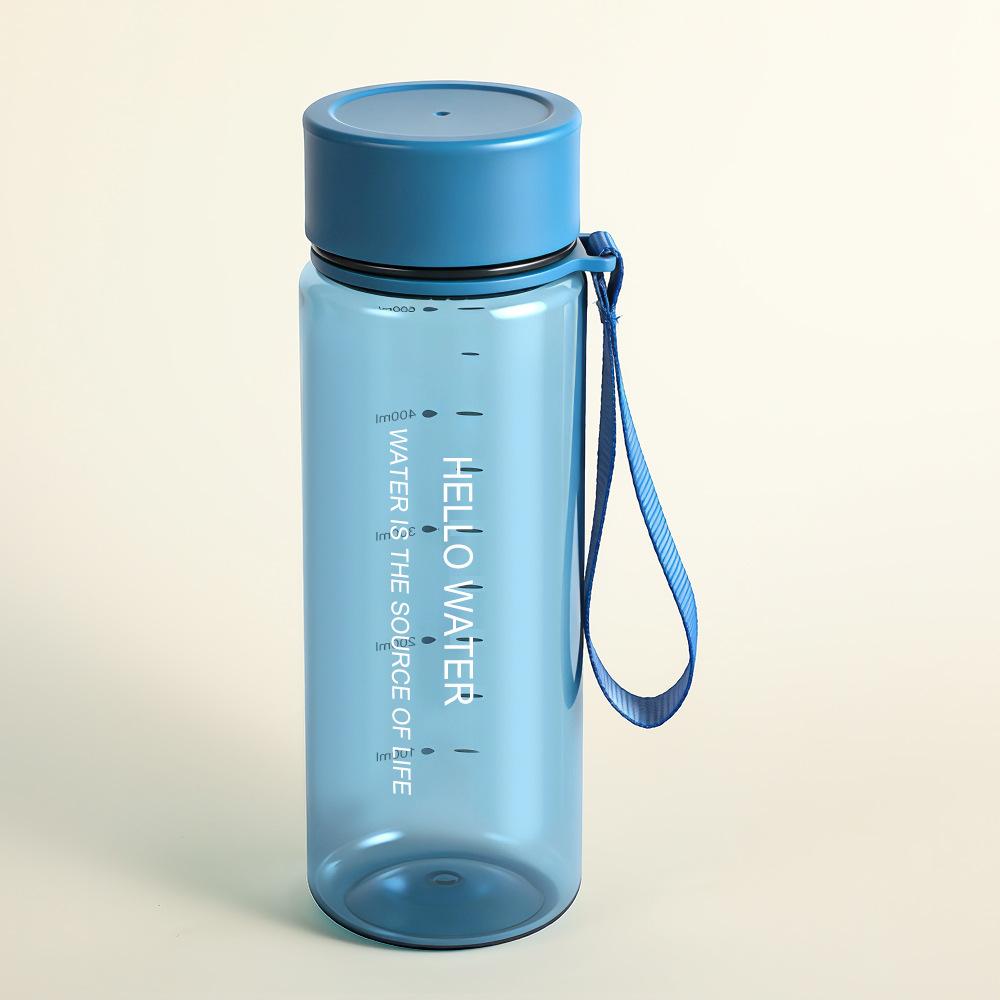 Water Bottle High Value Simple Transparent Plastic Water Cup with Tea Partition Leak-proof Sports Water Cup Student Portable Portable Cup