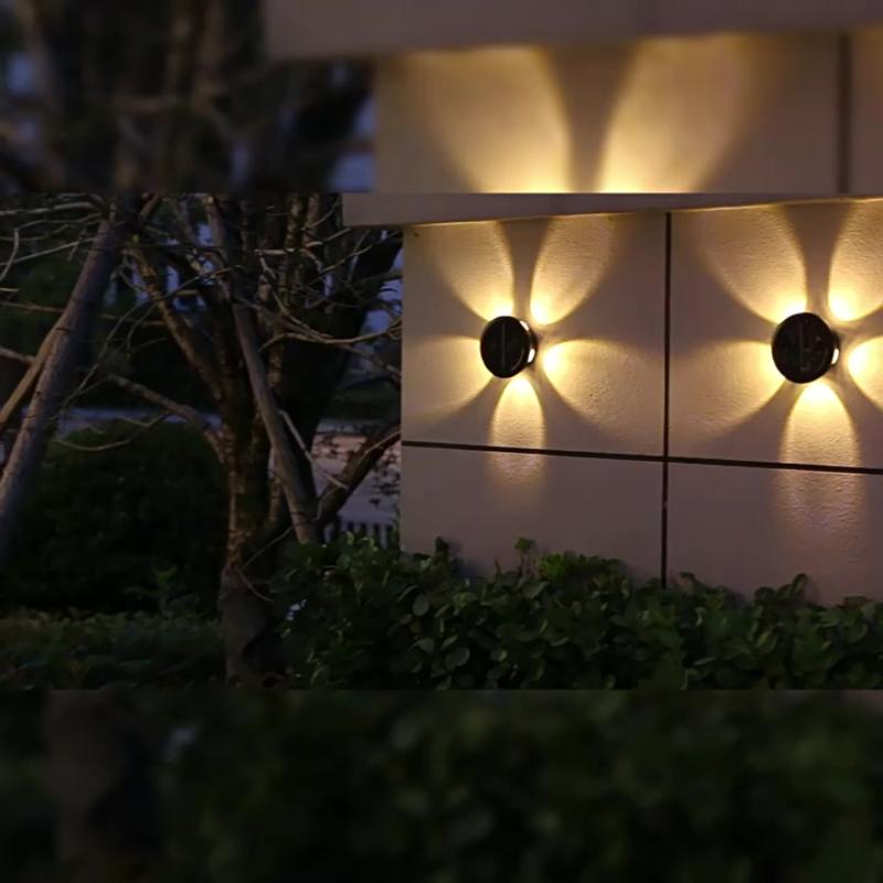 3-6Led Light Solar Light Outdoor Waterproof Garden Wall Lamp Decoration Fence Light Wall Light