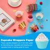 50pcs Baking Cupcake Wrapper Wraps Cake Box Baking Cups Standard Wave Decoration for Anniversary Birthday Weddings Parties