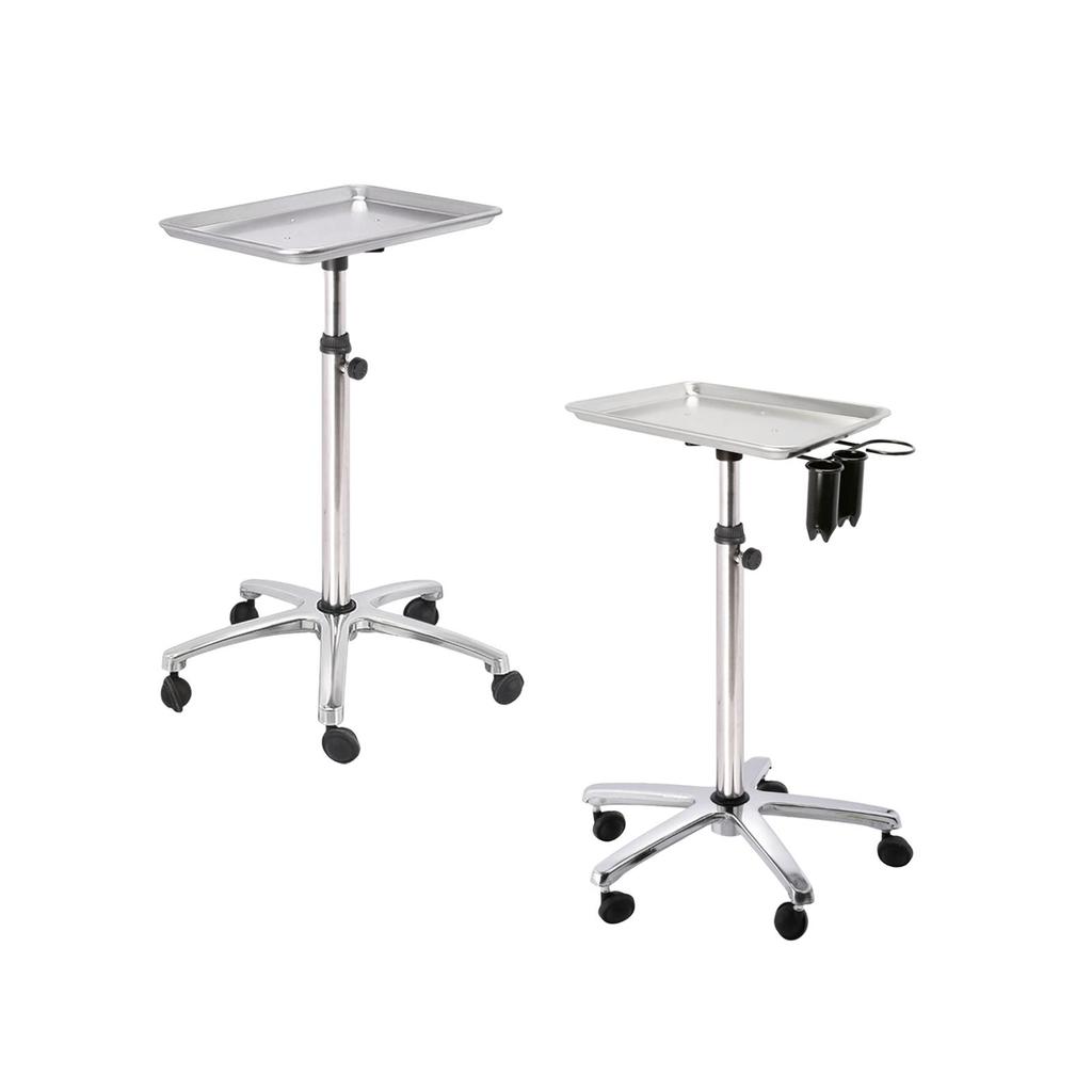 Hair Salon Rolling Cart Tray Stylist Instrument Stand on Wheels for