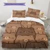 Braunbär Muster Bettwäsche Steppdecke Set Bettbezug Kissenbezug Heimdekoration Geburtstagsgeschenk (1 Bettbezug + 2 Kissenbezüge, ohne Füllung)