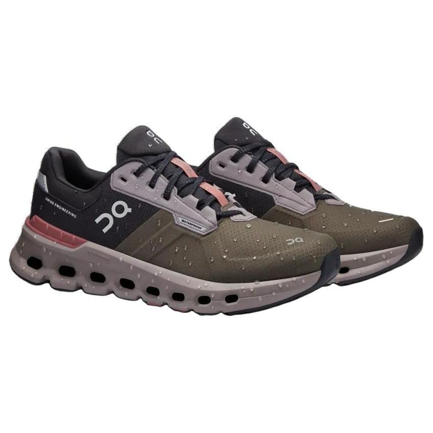 ON Cloudrunner 2 Водонепроницаемые Оливковые Махагоновые Женские Кроссовки Зеленые — фото 3