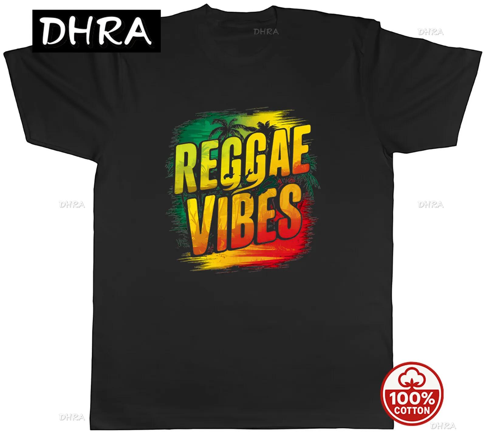 

Reggae Vibes Unisexs TShirt Rasta Music Jamaica Tee Gift Featuring for Travel Tops Crew Neck Tee Casual Top Retro Aesthetic S