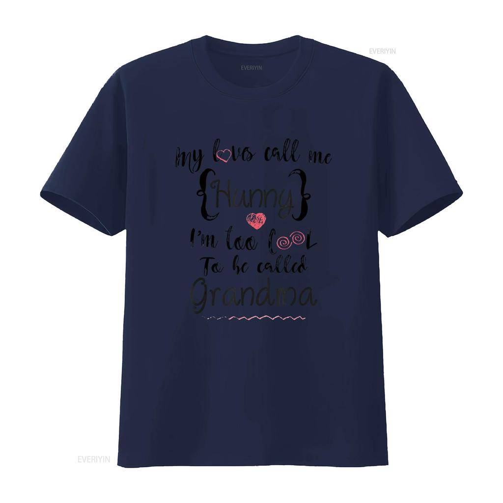 Grandchildren Love Call Me Hunny Too Cool Grandma T Shirt vintage Washed designer clothes Breathable homme Stylish Versatile