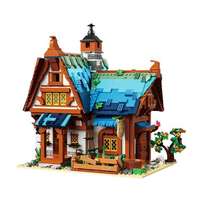 European Medieval Architecture Micro Blocks Toys Ideal for Kids Festival Gifts Exquisite Architectural Art with DIY Assembly