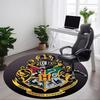 1pc Hogwarts Crest Carpet, Round Non-Slip Durable Large Size Office Carpet, Suitable for Office, Beautiful Decoration