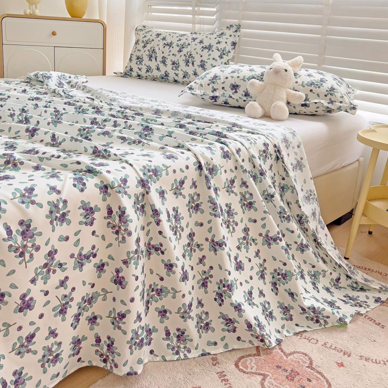 Soft Home Bed Linen Sheets Bed Flat Sheet for Double Bed Plain Solid Color Top Sheets Single/Queen/King Flat Bedsheets