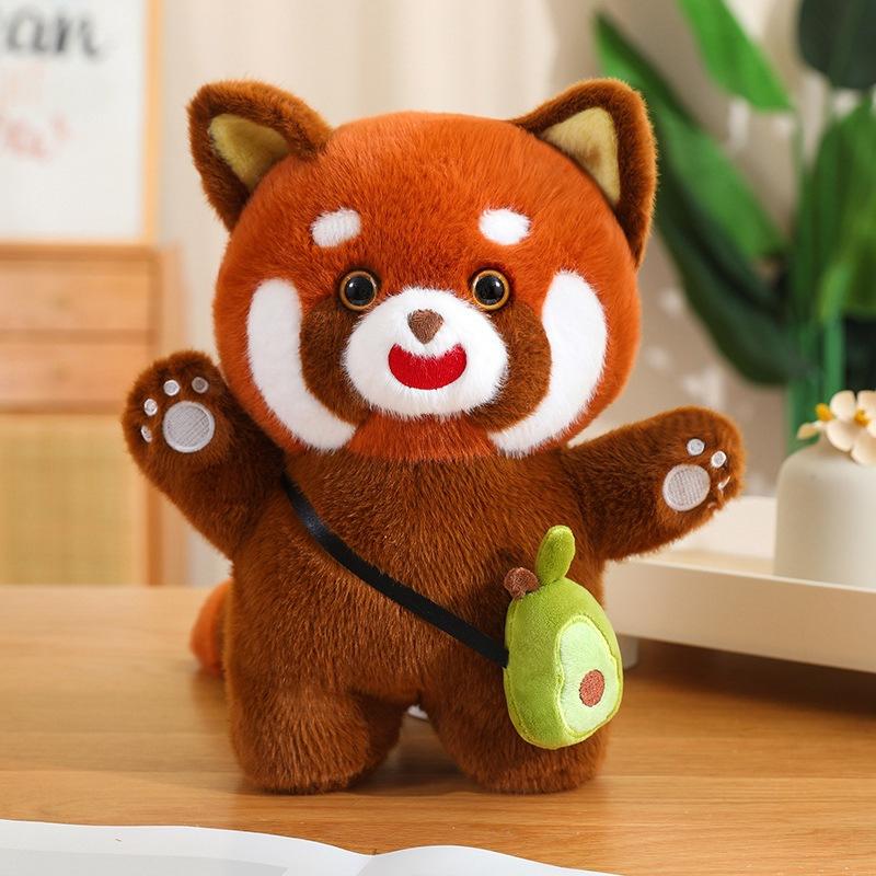 Cute Cute Little Panda Doll Plush Toy Little Raccoon Doll Children Soothing Rag Doll Girl Birthday Gift