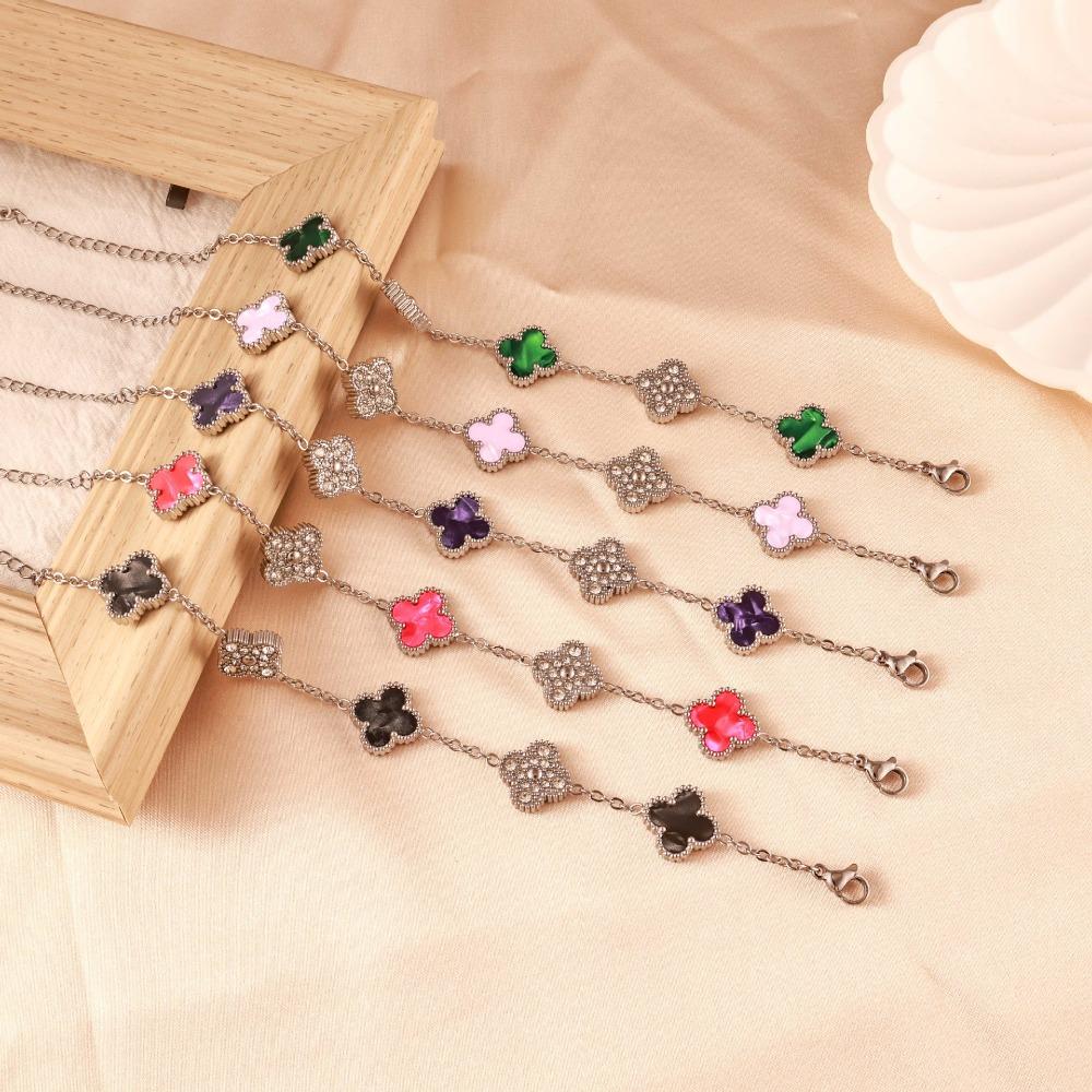 Four-leaf Clover Bracelet - Women's Luxury 18k Gold Plated Sparkling Bracelet