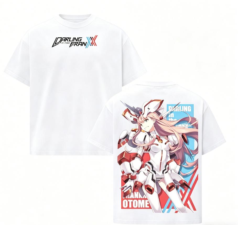Darling in the Franxx Zero Anime Lover T shirt Year round clothing personality Clothes Plus Size Unisex New Model Couples high quality soft