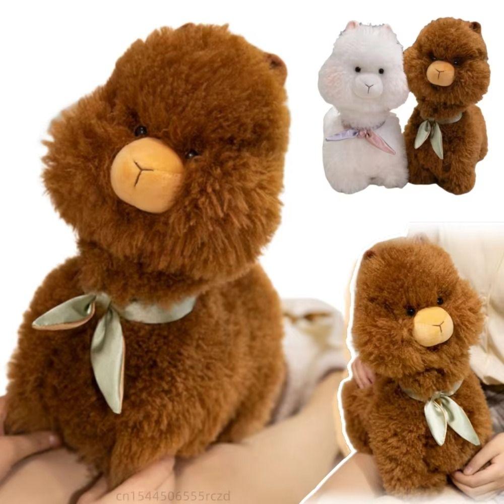 Chubby Face Alpaca Plush Toys Soft Animals Stuffed Toys Plush Llama Dolls  Birthday Gifts