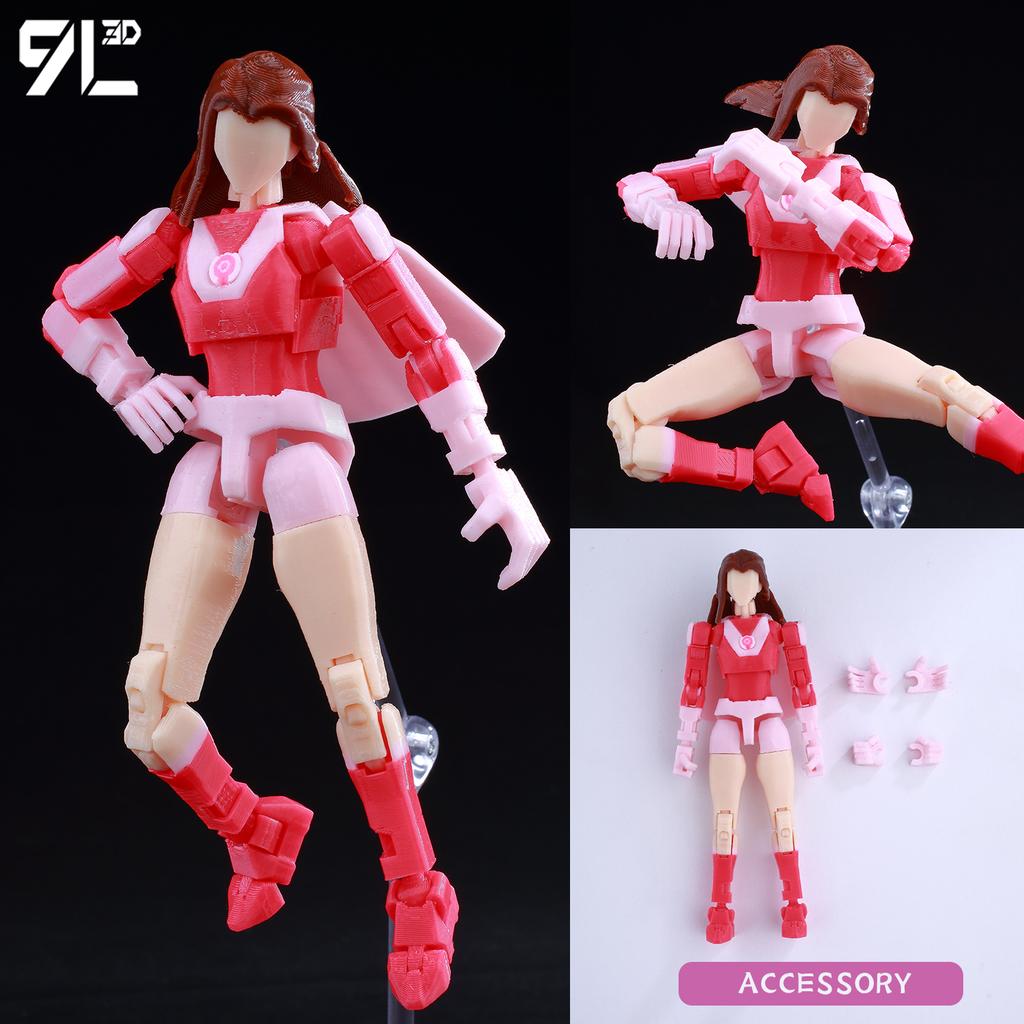 9L3D Printed MultiJointed Action Figure BATTLE BEAST Invincible DUMMY13 LUCKY13 Titan13 American Comics Action Figure Model Toy