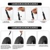 Kit de Reparare Pană Anvelopă Tubeless pentru Bicicletă, Scuter, Motocicletă Portabil, cu 5 Bucăți Benzi, Accesorii Outdoor