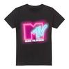 Koszulka z logo MTV Neonowym Znakem S-2XL, Czarna