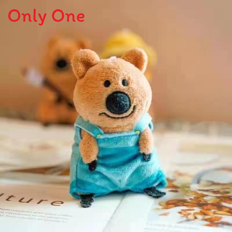 Bear Kangaroo Plush Keychain With Christmas Hat For Kids Gift And Collectible Decor