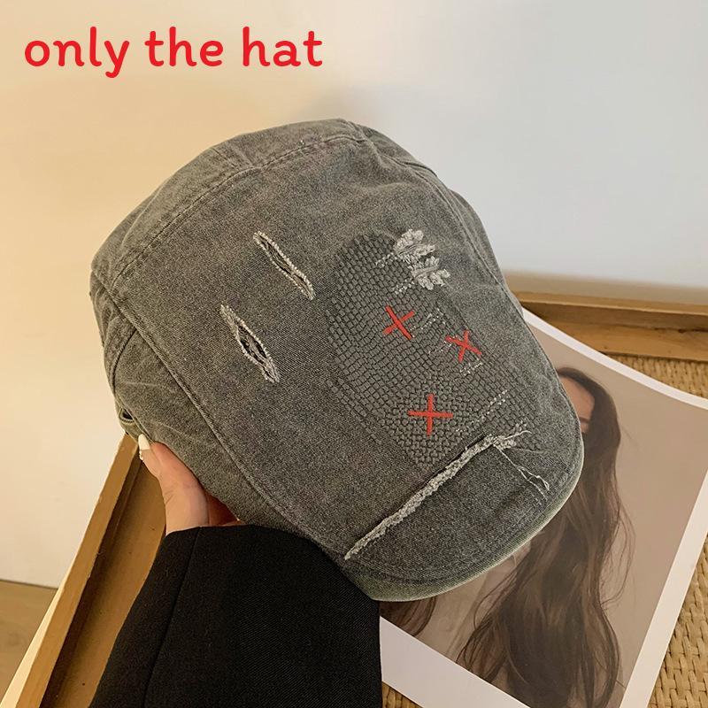 

Yourself Boho Beret Hat With Embroidered Design For Casual Women